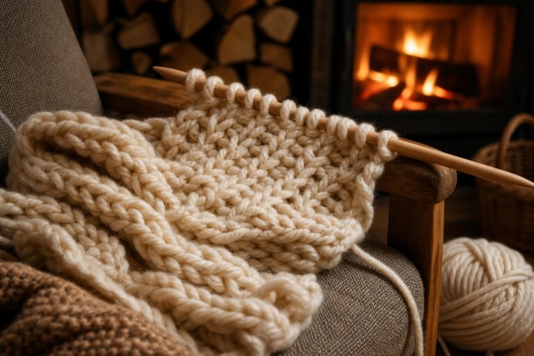 Tricot débutant : réussir sa première écharpe pas à pas