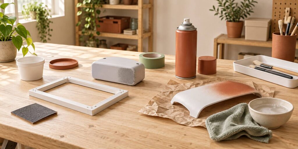 Illustration éditoriale du sujet : Astuces efficaces pour faire adhérer la peinture sur du plastique