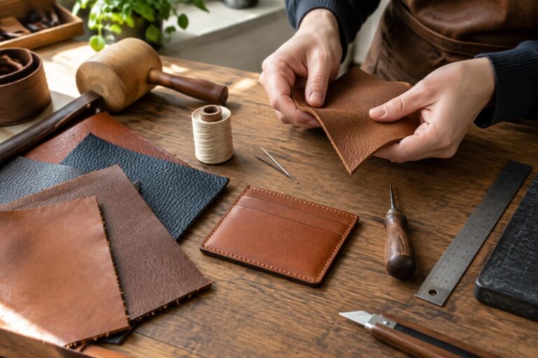 Quels cuirs privilégier pour débuter la petite maroquinerie sans faux pas ?